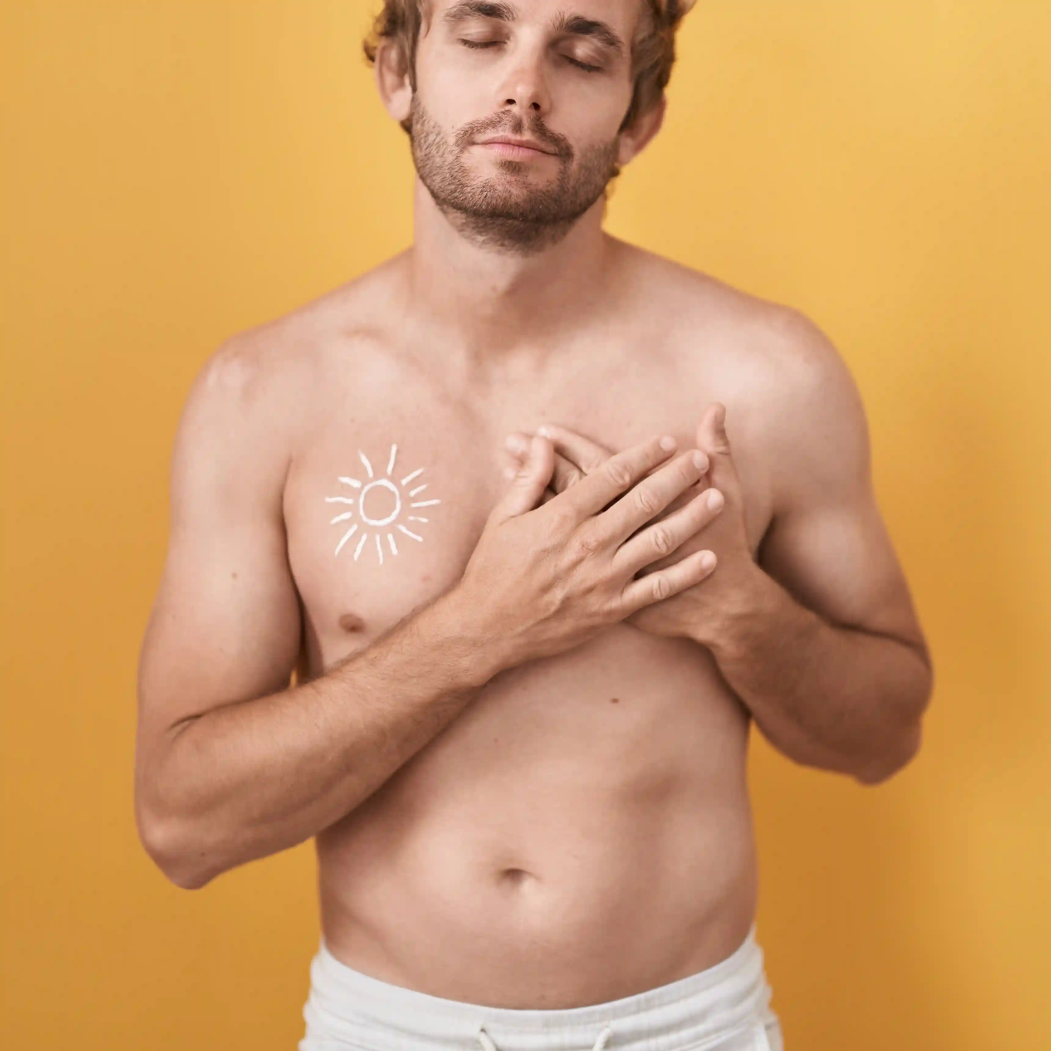 Male chest illustration